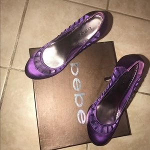 Bebe satin shoes